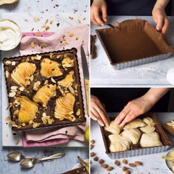 Tart Pan Square with Loose Base - 21cm